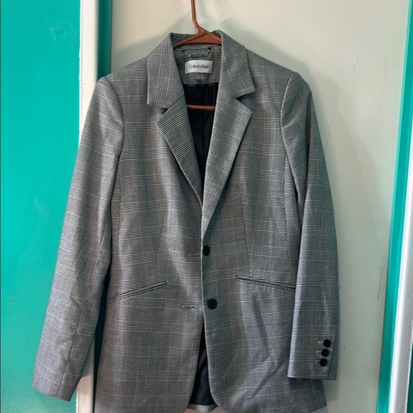 Calvin Klein Black and White Women's Jacket - Picture 12 of 13